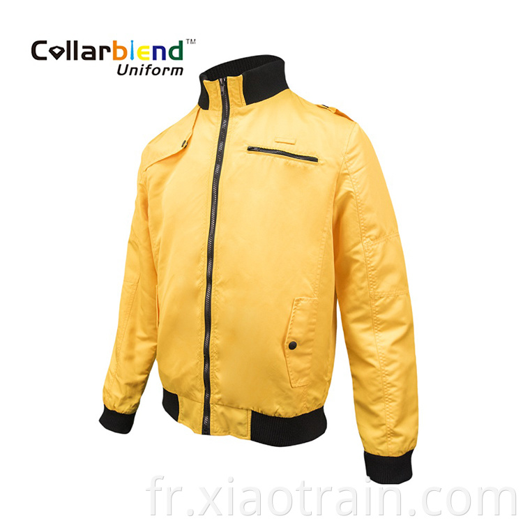 men yellow work jacket